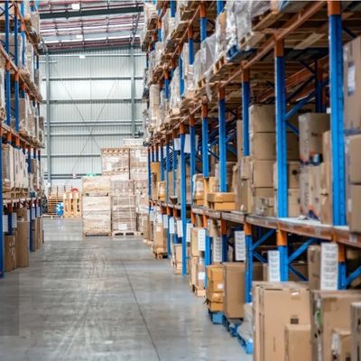 Dexion Style Warehouse Pallet Racks Solusi penyimpanan baja Powder Coated