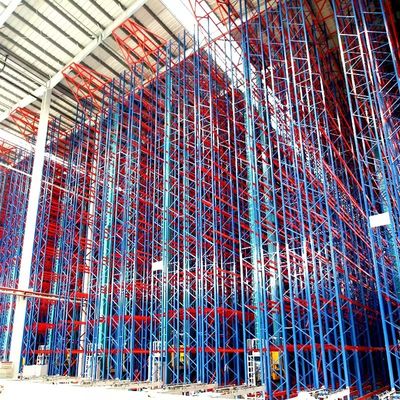 Rak penyimpanan industri penggunaan tinggi Q235 / Q345 baja Sistem rak penyimpanan garasi