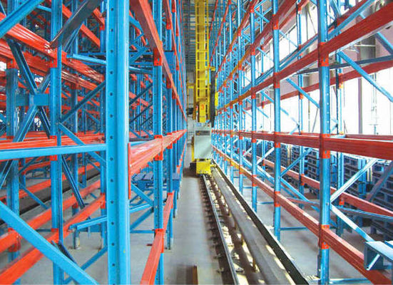 OEM Storage Sistem gudang otomatis ASRS Kuning Biru Warna