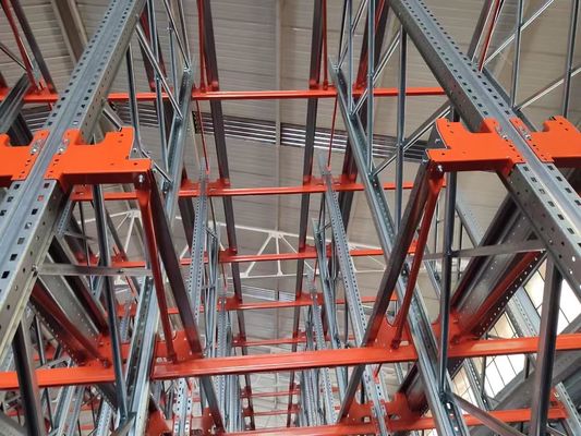 Sistem Rak Shuttle Listrik Otomatis Solusi penyimpanan Heavy Duty Baja
