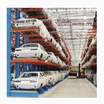 Powder Coating Cantilever Steel Rack Hot Dip Galvanized Untuk Logistik Storage