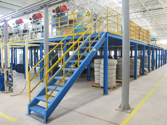 Heavy Duty Steel Warehouse Pallet Racks Metal Mezzanine Platform Rak Disesuaikan