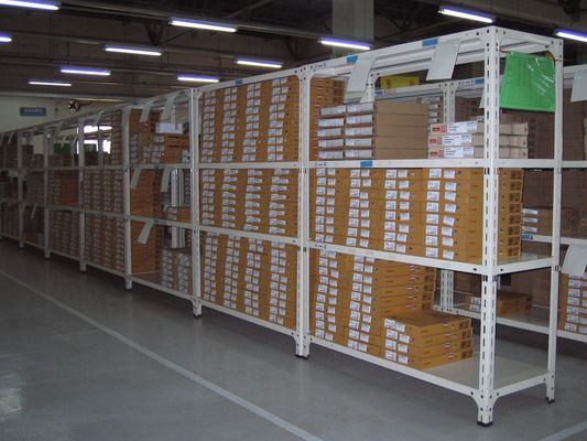 Rak Sudut Slotted Metal Light Duty Shelf Powder Coated