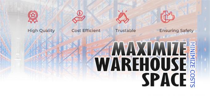 Powder Coating Heavy Duty Pallet Rack Anti Korosi Tinggi 40Ft 0