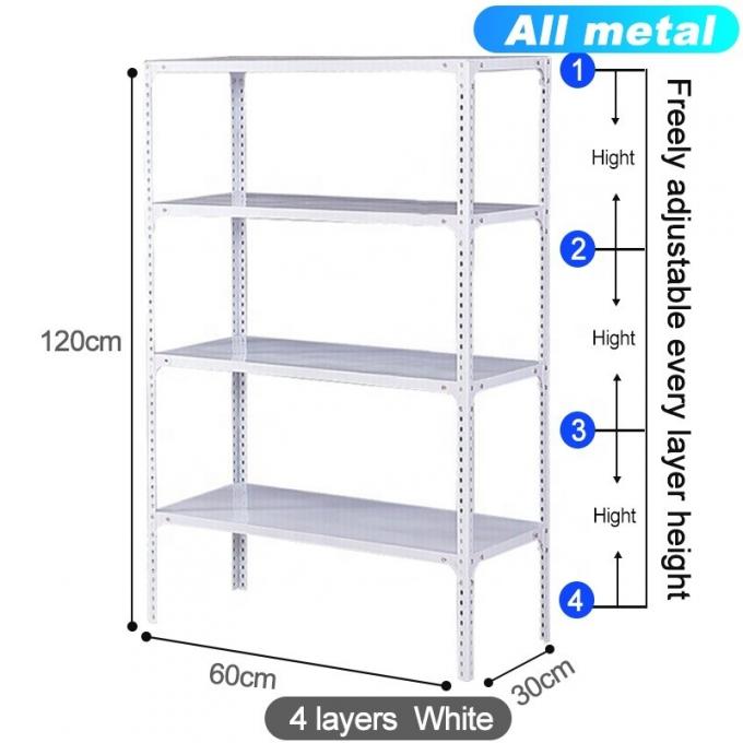 Metal Adjustable Light Duty Rak Slotted Angle Rak Besi 0